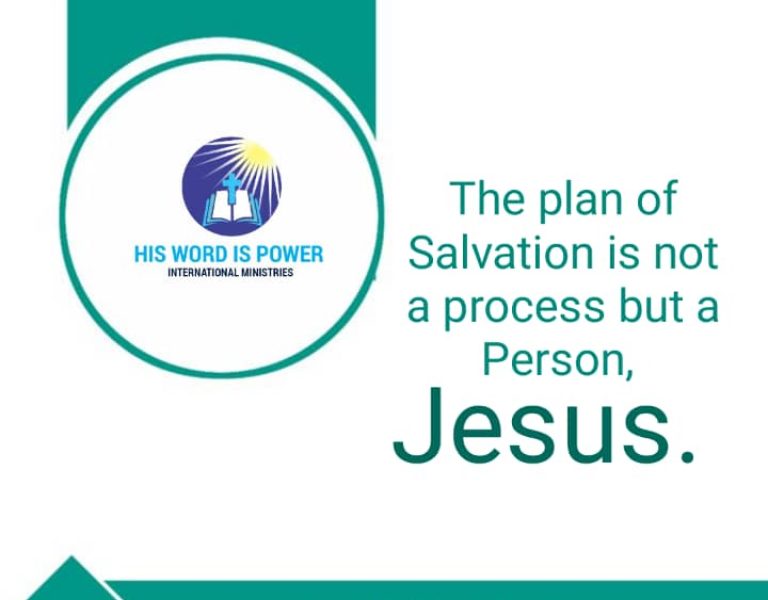 Salvation is through Christ